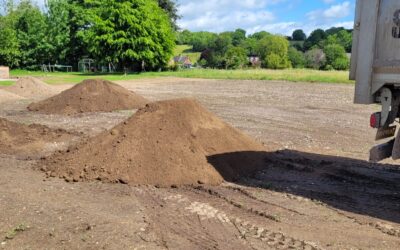120 tons of topsoil delivered to Stoke